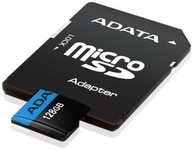 ADATA Premier microSDXC 128GB 100R/25W UHS-I Class 10 A1 V10 + Adapter