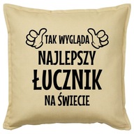 NAJLEPSZY ŁUCZNIK poduszka 50x50 prezent