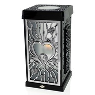 MŰVÉSZI MÉCSES FERMO NAGY NAPELEMES EZÜST