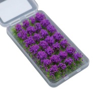 Kvetinový klaster statický model scenérie DIY fialový