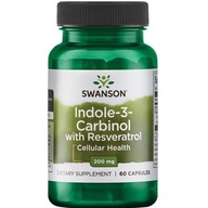 Swanson Indole-3-Carbinol resveratrollal 60 db kapszula