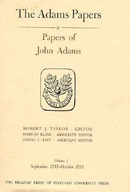 Papers of John Adams Adams John