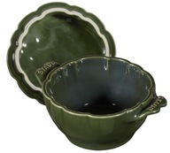 Mini Cocotte ceramiczny okrągły karczoch Staub - Zielony, 470 ml