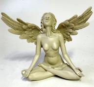 Stylowa Rzeźba Figura Anioł Amor Aniołek Amorek Medytacja