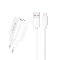 DUDAO ŁADOWARKA SIECIOWA EU 2X USB 5V/2.4A+KABEL M