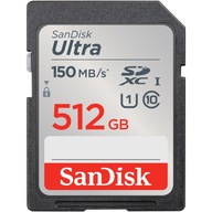 SanDisk Karta pamięci SD Ultra 512 GB SDHC 150MB/S