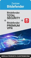 Bitdefender Total Security + Premium VPN + Password Manager 5 STAN/1 ROK