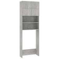 vidaXL Skrinka na práčku, betónová šedá, 64x25,5x190 cm, drevotrieska