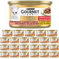 Gourmet Gold łosoś i kurczak w sosie 24x85g