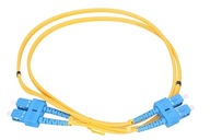 Extralink EX.13186 kabel optyczny 5 m SC FTTH G.652D Żółty