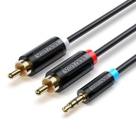 VENTION ADAPTER KABEL PRZEWÓD MINI JACK 3,5MM DO 2X RCA CINCH STEREO 1,5M