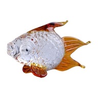 Ručne fúkané sklenené figúrky zlatej rybky