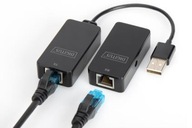 Przedluzacz Extender DIGITUS USB 2.0 po skretce Cat.5e/6 UTP do 50m