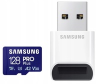 Karta SDm 128 GB Samsung PRO+ i czytnik ( 2023 )