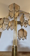Lampa podłogowa salonowa wysoka piękna art-deco 5 -cio kloszowa