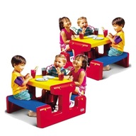 Little Tikes Stolik Piknikowy Niebieski 4 os. 4795 STÓŁ DO PRZEDSZKOLA