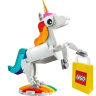 PREZENT LEGO DLA 7, 8 LATKI Klocki Creator 31140 Magiczny jednorożec +TORBA