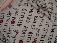 SZARA bluzka z napisami r.134 LITTLE KIDS