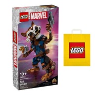 LEGO MARVEL č.76282 - Figúrka Rocketa na zostavenie + Darčeková taška LEGO