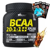 OLIMP BCAA XPLODE 20:1:1 POWDER 500 g AMINOKWASY WYDOLNOŚĆ WYTRZYMAŁOŚĆ