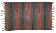 Bawełniany chodnik 50x80 aztec dywanik wycieraczka - czerwony ciemny