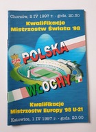 PROGRAM POLSKA - WŁOCHY 1997 U21