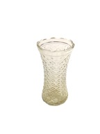 Szklany wazon z grubego szkła tłoczony 15cm H766