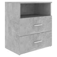 vidaXL Nočný stolík, sivý betón, 50x32x60 cm