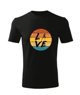 Koszulka T-shirt dziecięca D554 LOVE BIEGANIE DLA BIEGACZA czarna rozm 110