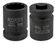 Nástavec hlava rázová hlavica 19mm 1/2" 12-hranná Cr-Mo oceľ RockForce