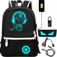 Školský batoh jednokomorový DexXer čierny 35 l