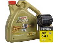 CASTROL EDGE 5W30 LL 4L+FILTR OLEJU OP641