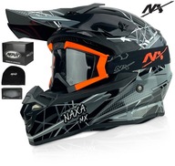 NAXA KASK MOTOCYKLOWY C9/S+ GOGLE NX ANTI-FOG r.M