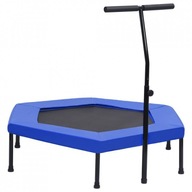 TRAMPOLINA FITNESS Z UCHWYTEM 122cm DOMOWA +OSŁONA