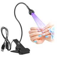 3W Mini USB UV lepidlo na manikúru Fialové svetlo