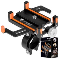 UCHWYT ROWEROWY NA TELEFON KIEROWNICĘ DO ROWERU ALUMINIOWY MOCNY REGULOWANY