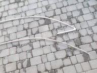 moulding chrome left AUDI A4 B8 sedan 2008