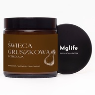 Świeca zapachowa sojowa Gruszka z czekoladą Mglife, 120 ml