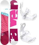 Snowboard RAVEN Style Pink 150cm + Wiązania FT360