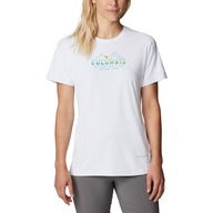 Koszulka trekkingowa damska Columbia biała S