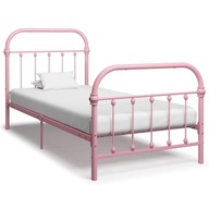 Rám postele ružový kovový 90x200 cm