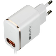 Ładowarka sieciowa 1xUSB 1x wbudowany kabel Lightning Apple Iphone iPad