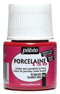 Farba Pebeo Porcelaine 150 - 06 Scarlet Red