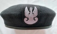 Beret Wojskowy - czarny Wojsk Pancernych 100% wełna czarny r. 60