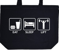 EAT SLEEP LIFT torba zakupy prezent