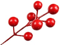 Ovocie jarabina hloh pik červené guličky na zdobenie na vianočný stromček