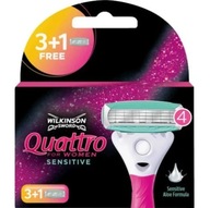 Wilkinson Sword Quattro for Women Sensitive - náhradné náplne 3 ks