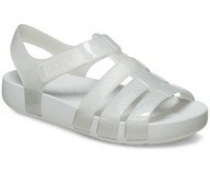 Crocs Isabella Glitter Kids silver 209836-0IC sandały sandałki J2 33-34