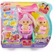 FINGERLINGS ZESTAW 2W1 INTERAKTYWNA MAŁPKA JAS Posie Maskotka na palec