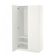 IKEA PAX/FORSAND Szafa biały/biały 100x60x236 cm